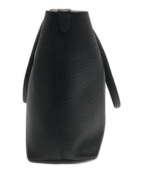 ALEXANDER McQUEEN（アレキサンダーマックイーン）ALEXANDER McQUEEN (アレキサンダーマックイーン) レザートートバッグ ブラックの古着・服飾アイテム