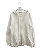 UNDERCOVERアンダーカバー）の古着「デザインジップパーカー」｜ホワイト