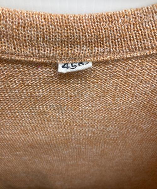 45R（フォーティファイブ・アール）45R (フォーティファイブ・アール) リネン混ニット ブラウン サイズ:2の古着・服飾アイテム