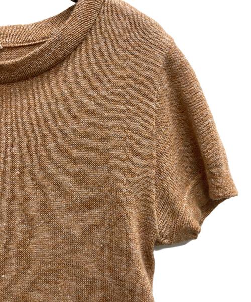 45R（フォーティファイブ・アール）45R (フォーティファイブ・アール) リネン混ニット ブラウン サイズ:2の古着・服飾アイテム
