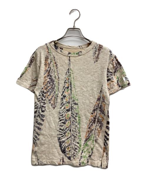 45R（フォーティファイブ・アール）45R (フォーティファイブ・アール) プリントカットソー ベージュ サイズ:1の古着・服飾アイテム