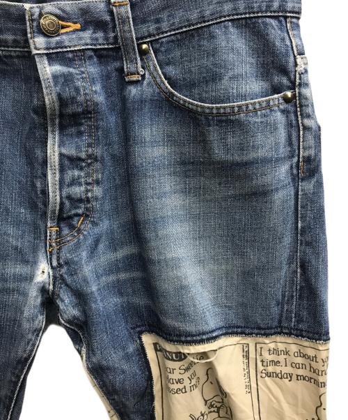 THEATER8（シアターエイト）THEATER8 (シアターエイト) SNOOPY (スヌーピー) Mastermind JAPAN (マスターマインド ジャパン) デニムパンツ インディゴ サイズ:Lの古着・服飾アイテム