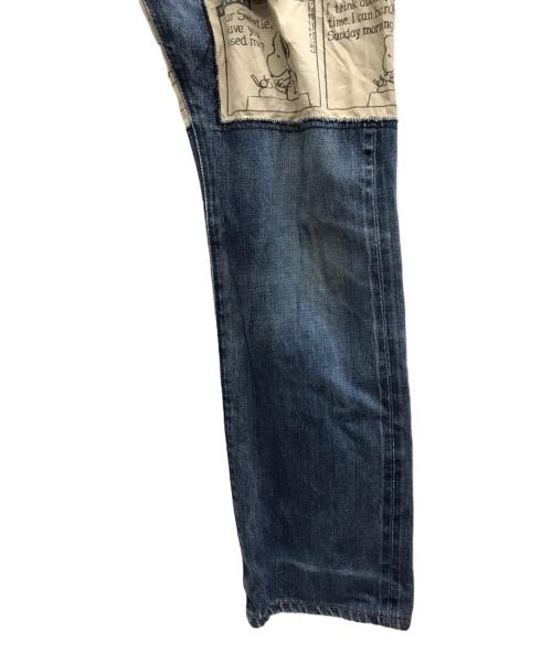 THEATER8（シアターエイト）THEATER8 (シアターエイト) SNOOPY (スヌーピー) Mastermind JAPAN (マスターマインド ジャパン) デニムパンツ インディゴ サイズ:Lの古着・服飾アイテム