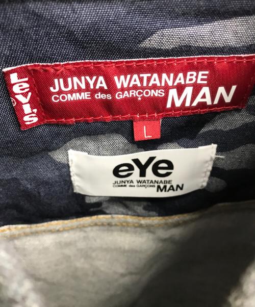 LEVI'S（リーバイス）LEVI'S (リーバイス) JUNYA WATANABE MAN (ジュンヤワタナベマン) 転写デニムジャケット インディゴ サイズ:Lの古着・服飾アイテム