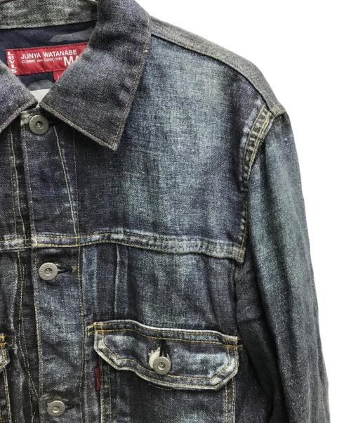 LEVI'S（リーバイス）LEVI'S (リーバイス) JUNYA WATANABE MAN (ジュンヤワタナベマン) 転写デニムジャケット インディゴ サイズ:Lの古着・服飾アイテム