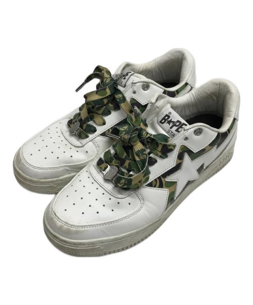 A BATHING APE（ア ベイシング エイプ）A BATHING APE (ア ベイシング エイプ) BAPE STA ホワイト サイズ:27.5cmの古着・服飾アイテム