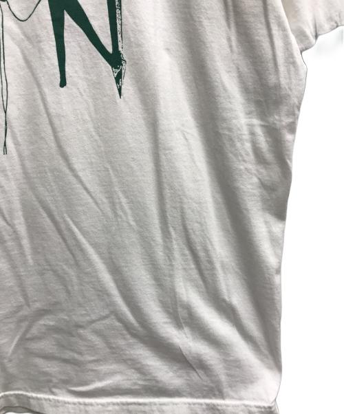 anvil（アンヴィル）anvil (アンヴィル) リンガーTシャツ グリーン×ホワイト サイズ:Lの古着・服飾アイテム