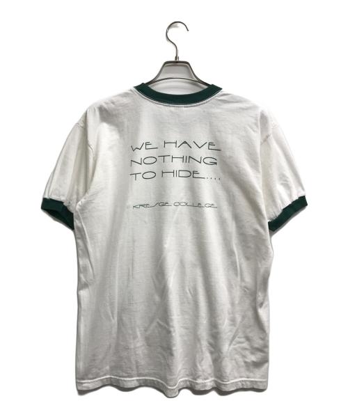 anvil（アンヴィル）anvil (アンヴィル) リンガーTシャツ グリーン×ホワイト サイズ:Lの古着・服飾アイテム