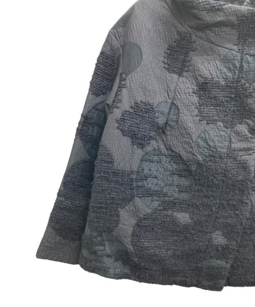 慈雨（ジウ）慈雨 (ジウ) スタンドカラージャガードジャケット ブラック サイズ:40の古着・服飾アイテム