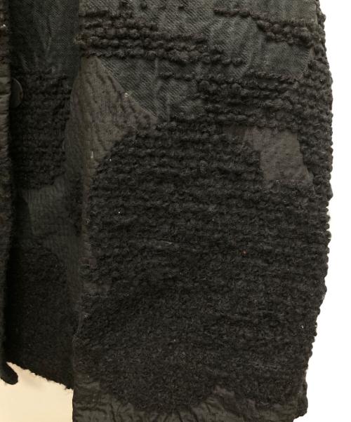 慈雨（ジウ）慈雨 (ジウ) スタンドカラージャガードジャケット ブラック サイズ:40の古着・服飾アイテム