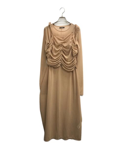 SORIN（ソリン）SORIN (ソリン) Power Net 2 Pieces Dress ベージュ サイズ:38の古着・服飾アイテム