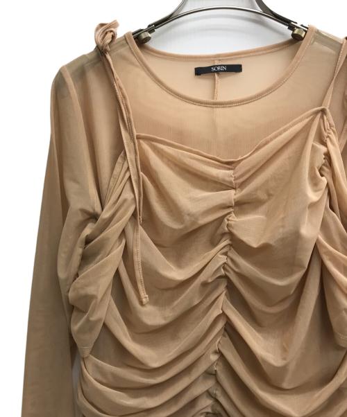 SORIN（ソリン）SORIN (ソリン) Power Net 2 Pieces Dress ベージュ サイズ:38の古着・服飾アイテム