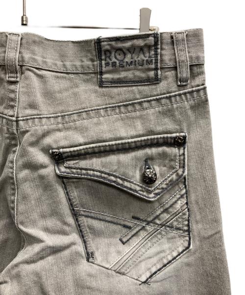 ROYAL PREMIUM（ロイヤルプレミアム）ROYAL PREMIUM (ロイヤルプレミアム) デニムパンツ グレー サイズ:36の古着・服飾アイテム