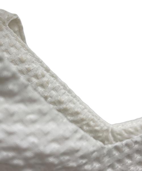 Mila Owen（ミラオーウェン）Mila Owen (ミラオーウェン) バックリボンバルーンスリーブチュニック ホワイト サイズ:Sの古着・服飾アイテム