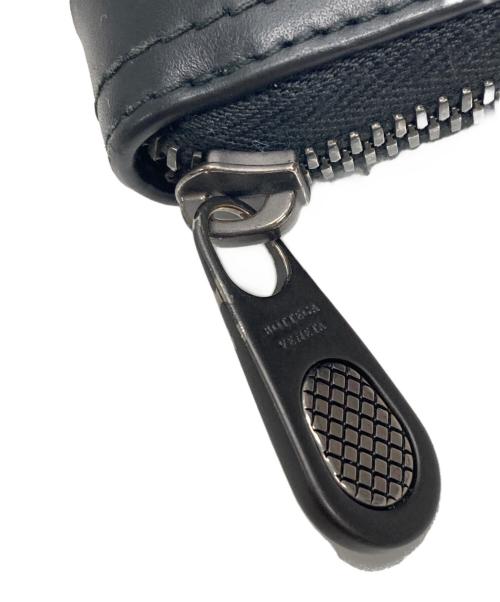 BOTTEGA VENETA（ボッテガベネタ）BOTTEGA VENETA (ボッテガベネタ) ラウンドファスナーウォレット ブラックの古着・服飾アイテム