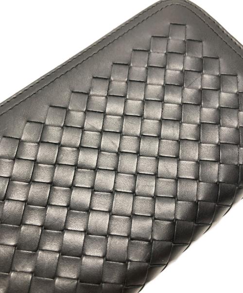 BOTTEGA VENETA（ボッテガベネタ）BOTTEGA VENETA (ボッテガベネタ) ラウンドファスナーウォレット ブラックの古着・服飾アイテム