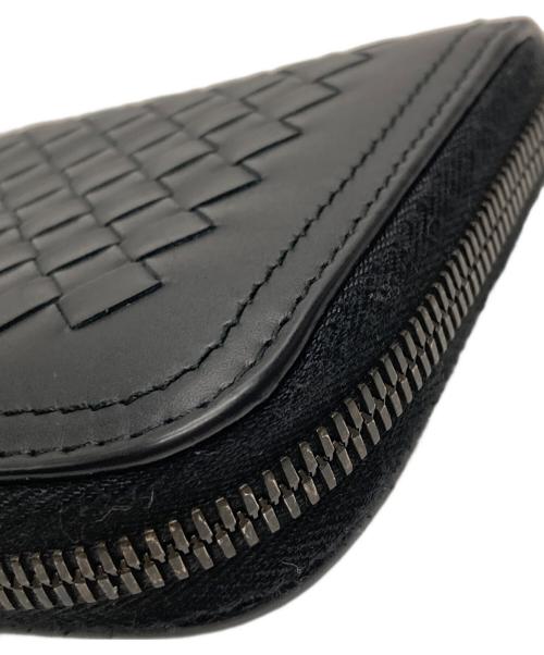 BOTTEGA VENETA（ボッテガベネタ）BOTTEGA VENETA (ボッテガベネタ) ラウンドファスナーウォレット ブラックの古着・服飾アイテム