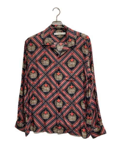 MUZE（ミューズ）MUZE (ミューズ) SAPPORO LAGER BEER (サッポロラガービール) プリントシャツ ブラック サイズ:1の古着・服飾アイテム