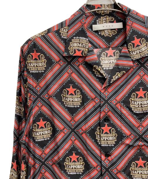 MUZE（ミューズ）MUZE (ミューズ) SAPPORO LAGER BEER (サッポロラガービール) プリントシャツ ブラック サイズ:1の古着・服飾アイテム