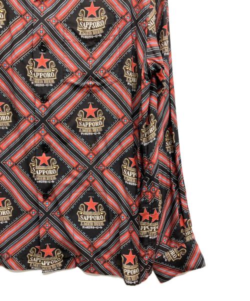 MUZE（ミューズ）MUZE (ミューズ) SAPPORO LAGER BEER (サッポロラガービール) プリントシャツ ブラック サイズ:1の古着・服飾アイテム