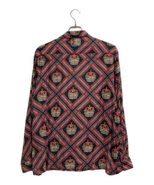 MUZE（ミューズ）MUZE (ミューズ) SAPPORO LAGER BEER (サッポロラガービール) プリントシャツ ブラック サイズ:1の古着・服飾アイテム