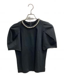 CELFORD（セルフォード）の古着「パールネックＴシャツ」｜ブラック