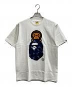A BATHING APEア ベイシング エイプ）の古着「ABC CAMO MILO ON APE HEAD TEE」｜ホワイト