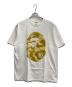A BATHING APE（ア ベイシング エイプ）の古着「COLOR CAMO BIG APE HEAD TEE」｜ホワイト