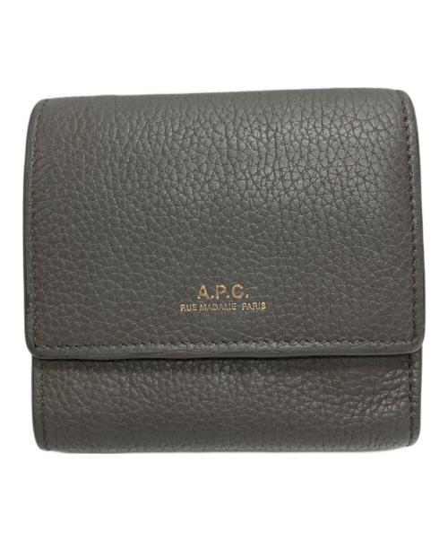 A.P.C.（アーペーセー）A.P.C. (アーペーセー) LOIS コンパクトウォレット グレーの古着・服飾アイテム