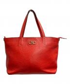 Salvatore Ferragamoサルヴァトーレ フェラガモ）の古着「ガンチーニレザーバッグ」｜レッド