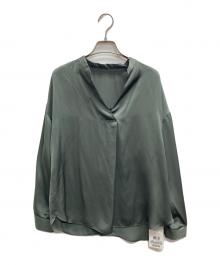 INDIVI（インディヴィ）の古着「スキッパーブラウス」｜グリーン