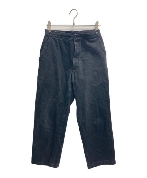 COMOLI（コモリ）COMOLI (コモリ) デニムオーバーパンツ ブラックの古着・服飾アイテム