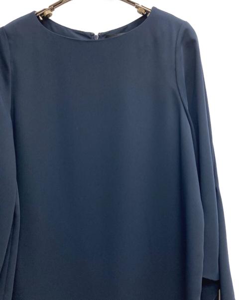 URBAN RESEARCH DOORS（アーバンリサーチドアーズ）URBAN RESEARCH DOORS (アーバンリサーチドアーズ) リボンスリーブワンピース ネイビー サイズ:ONEの古着・服飾アイテム