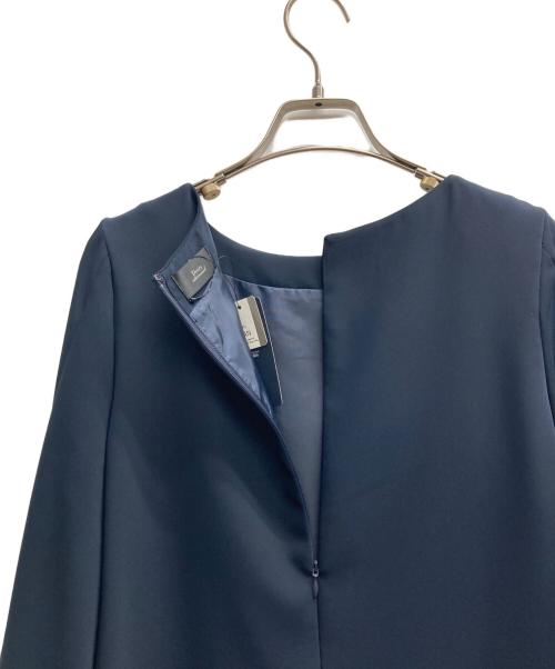 URBAN RESEARCH DOORS（アーバンリサーチドアーズ）URBAN RESEARCH DOORS (アーバンリサーチドアーズ) リボンスリーブワンピース ネイビー サイズ:ONEの古着・服飾アイテム