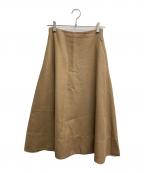 ESTNATIONエストネーション）の古着「フレアスカート」｜ブラウン