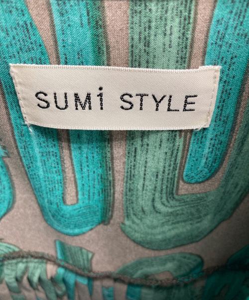 SUMI STYLE（スミ スタイル）SUMI STYLE (スミ スタイル) シャツワンピース グリーン サイズ:F 未使用品の古着・服飾アイテム