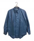 COMME des GARCONS HOMMEコムデギャルソン オム）の古着「レギュラーカラーシャツ」｜ネイビー