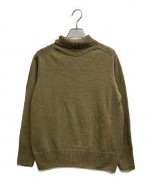 MARGARET HOWELL（マーガレットハウエル）の古着「リネンコットンニット」｜カーキ