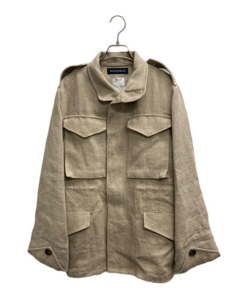 MADISON BLUE（マディソンブルー）MADISON BLUE (マディソンブルー) リネンミリタリージャケット ベージュ サイズ:2の古着・服飾アイテム