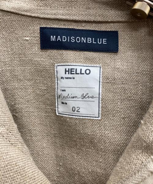 MADISON BLUE（マディソンブルー）MADISON BLUE (マディソンブルー) リネンミリタリージャケット ベージュ サイズ:2の古着・服飾アイテム