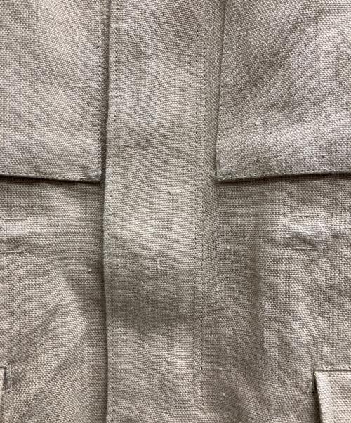 MADISON BLUE（マディソンブルー）MADISON BLUE (マディソンブルー) リネンミリタリージャケット ベージュ サイズ:2の古着・服飾アイテム