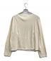 AURALEE (オーラリー) HARD TWIST COTTON CASHMERE BOAT NECK L／S TEE アイボリー サイズ:5：6000円