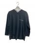 COMME des GARCONS SHIRT（コムデギャルソンシャツ）の古着「ロゴロングスリーブカットソー」｜ブラック