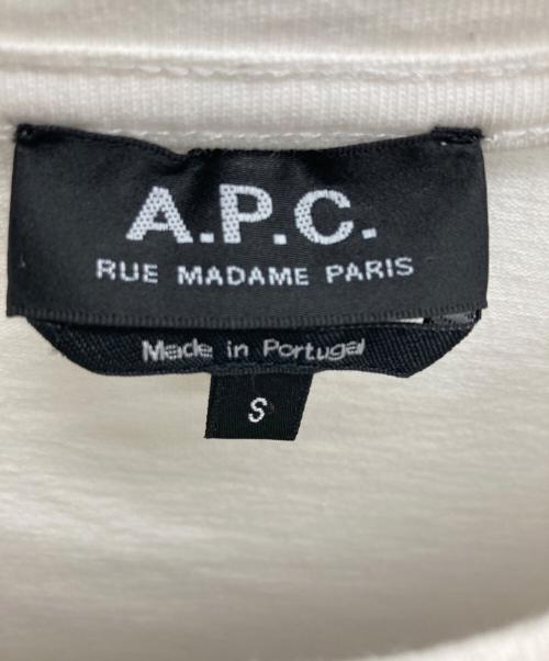 A.P.C.（アーペーセー）A.P.C. (アーペーセー) プリントTシャツ ホワイト サイズ:Sの古着・服飾アイテム