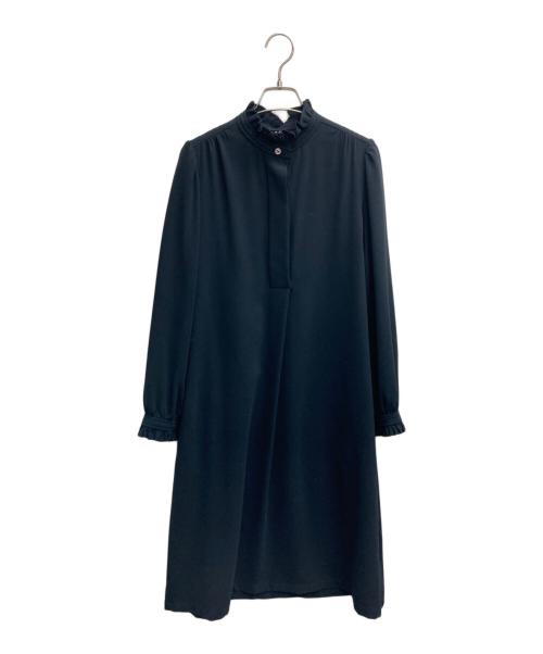 A.P.C.（アーペーセー）A.P.C. (アーペーセー) ブラウスワンピース ネイビー サイズ:36の古着・服飾アイテム
