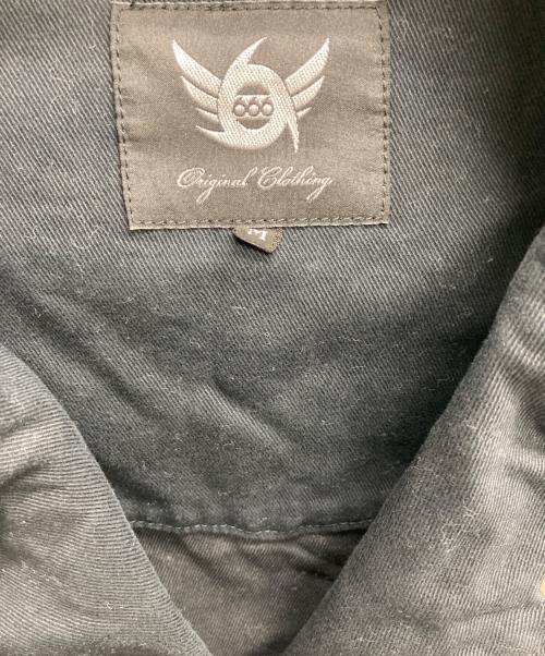 666（666）666 (666) コットンライダースジャケット ブラック サイズ:Mの古着・服飾アイテム