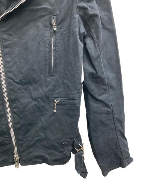 666（666）666 (666) コットンライダースジャケット ブラック サイズ:Mの古着・服飾アイテム