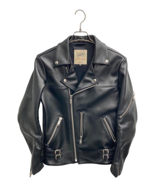 666（666）666 (666) タイトフィット 70'sパンクスタイル ライダースジャケット ブラック サイズ:36の古着・服飾アイテム