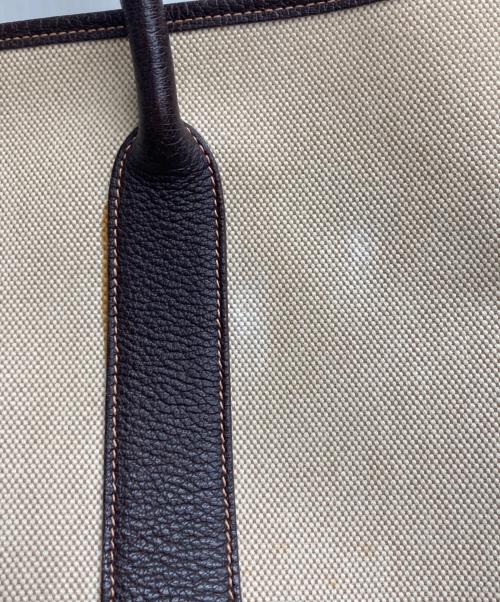 HERMES（エルメス）HERMES (エルメス) ガーデンパーティPM アイボリー×ブラウンの古着・服飾アイテム