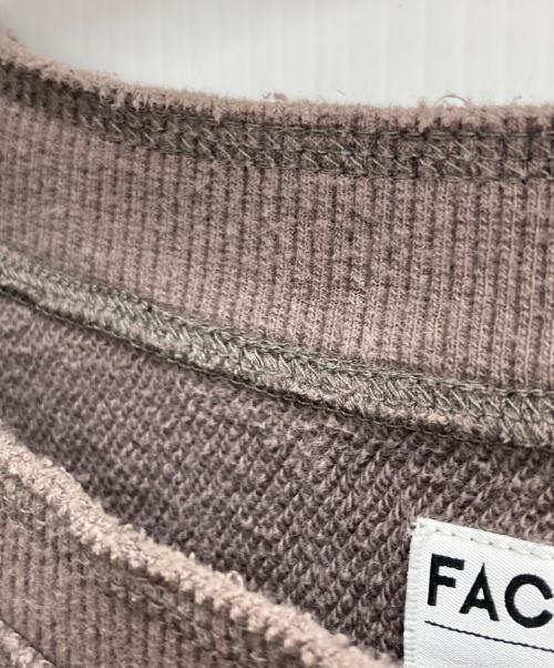 FACCIES（ファッチーズ）FACCIES (ファッチーズ) カットオフスウェット ブラウン サイズ:１の古着・服飾アイテム